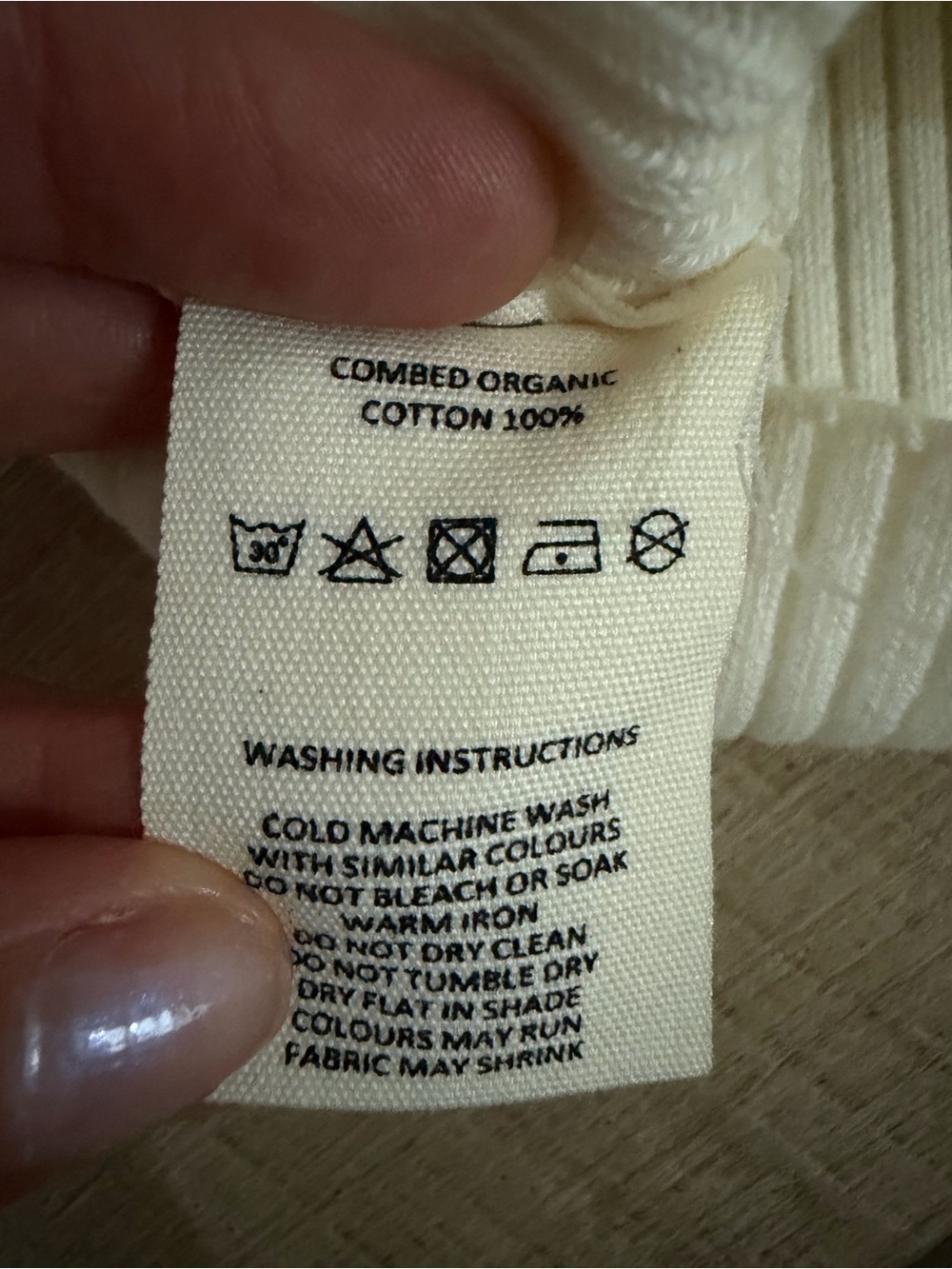 Charlie Holiday Cream Ribbed Tank Top - Picture 6 of 6
